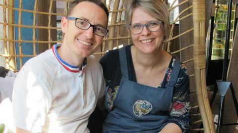 Mickaël et Marie Chesnouard, un couple complice et complémentaire, avec une même vision du commerce. 